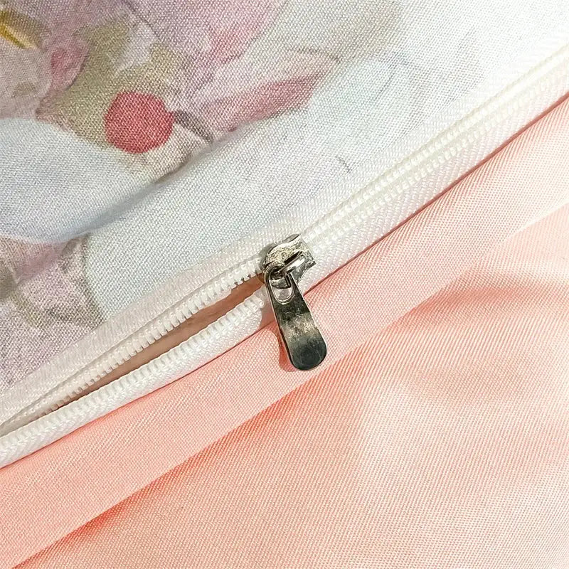 Silk Flower Duvet Set