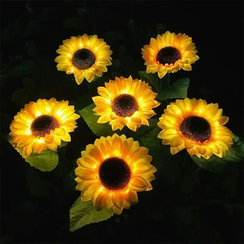 Yellow Sunflower Solar Lights