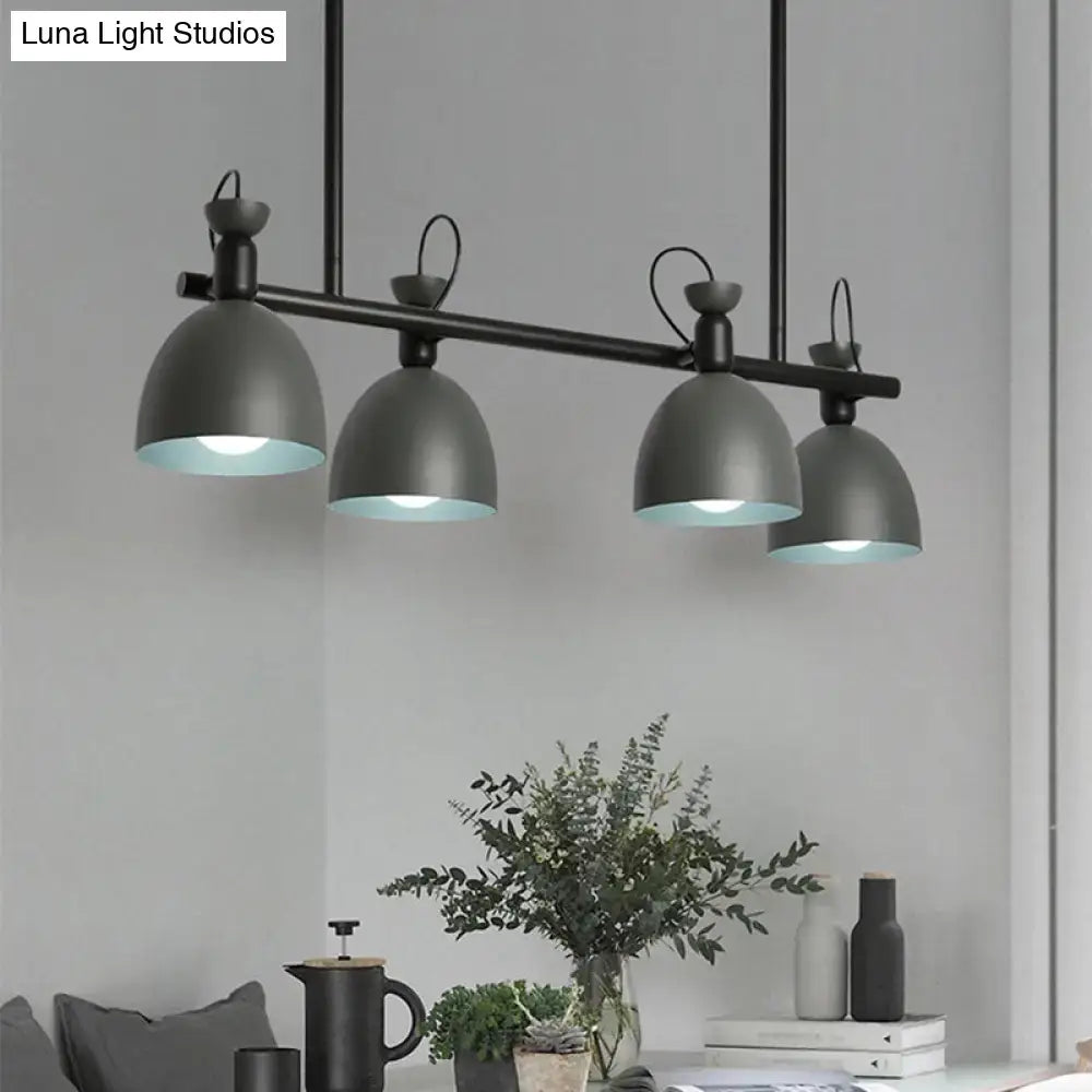 Green Four-Light Pendant