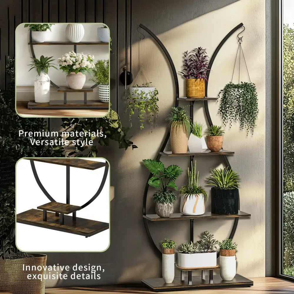 Metal Bunny Plant Stand