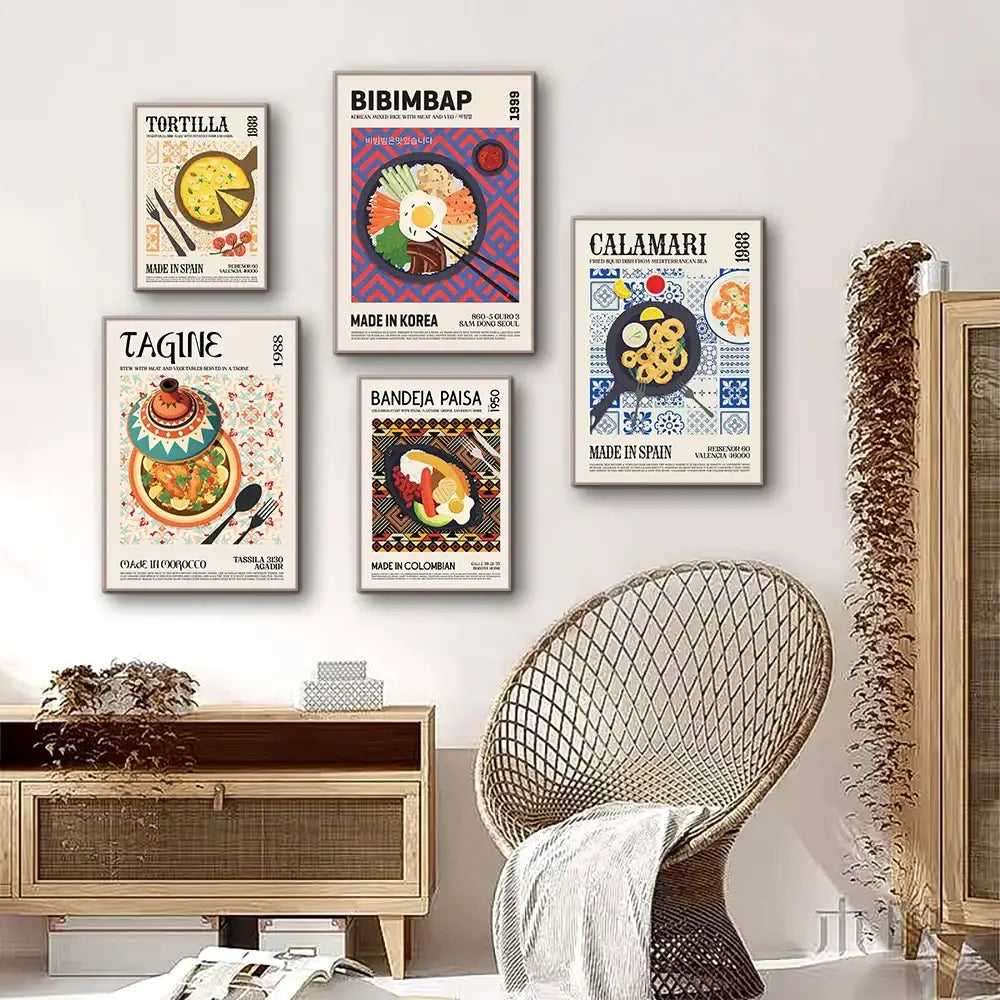 Vibrant Bibimbap Wall Art