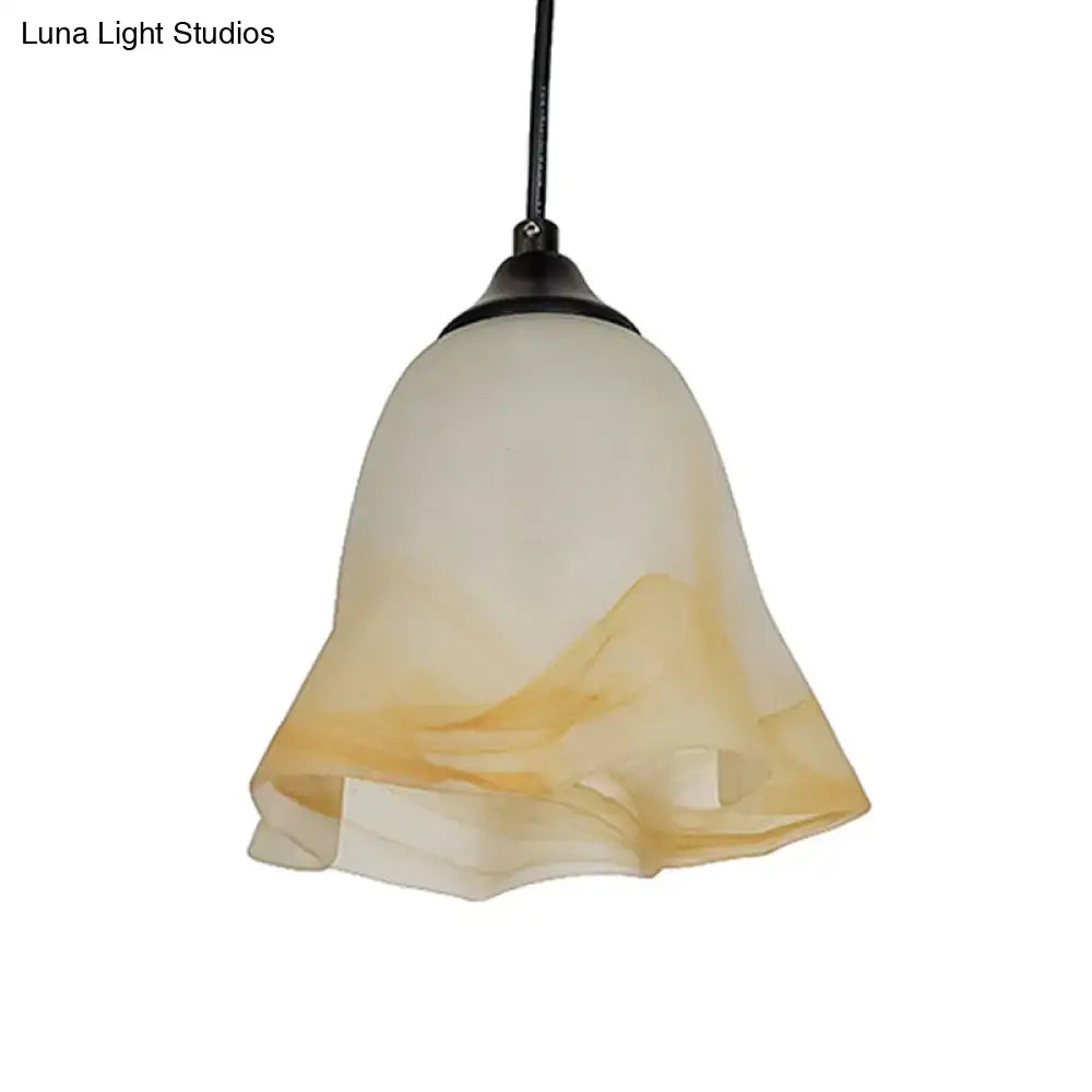White Glass Pendant Light