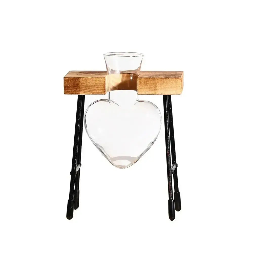 Transparent Glass Trio Vases