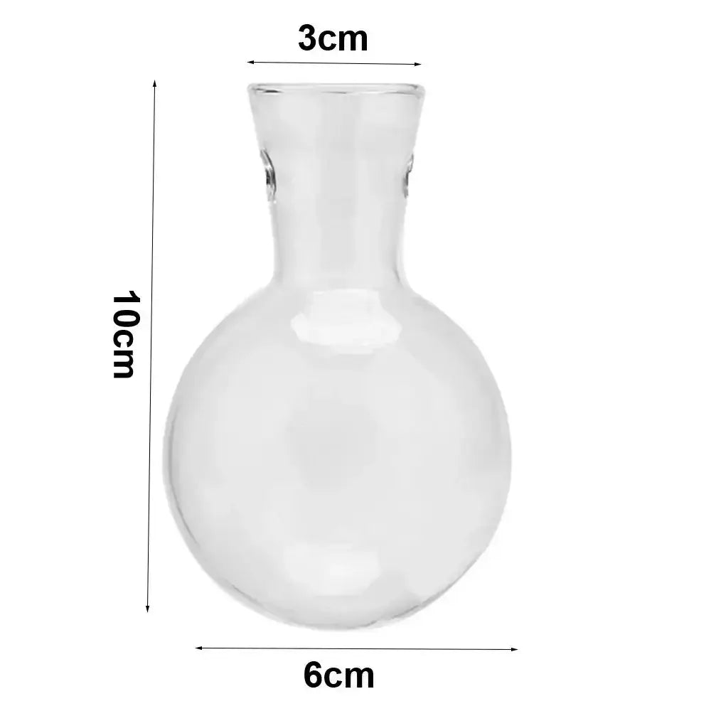 Transparent Glass Trio Vases
