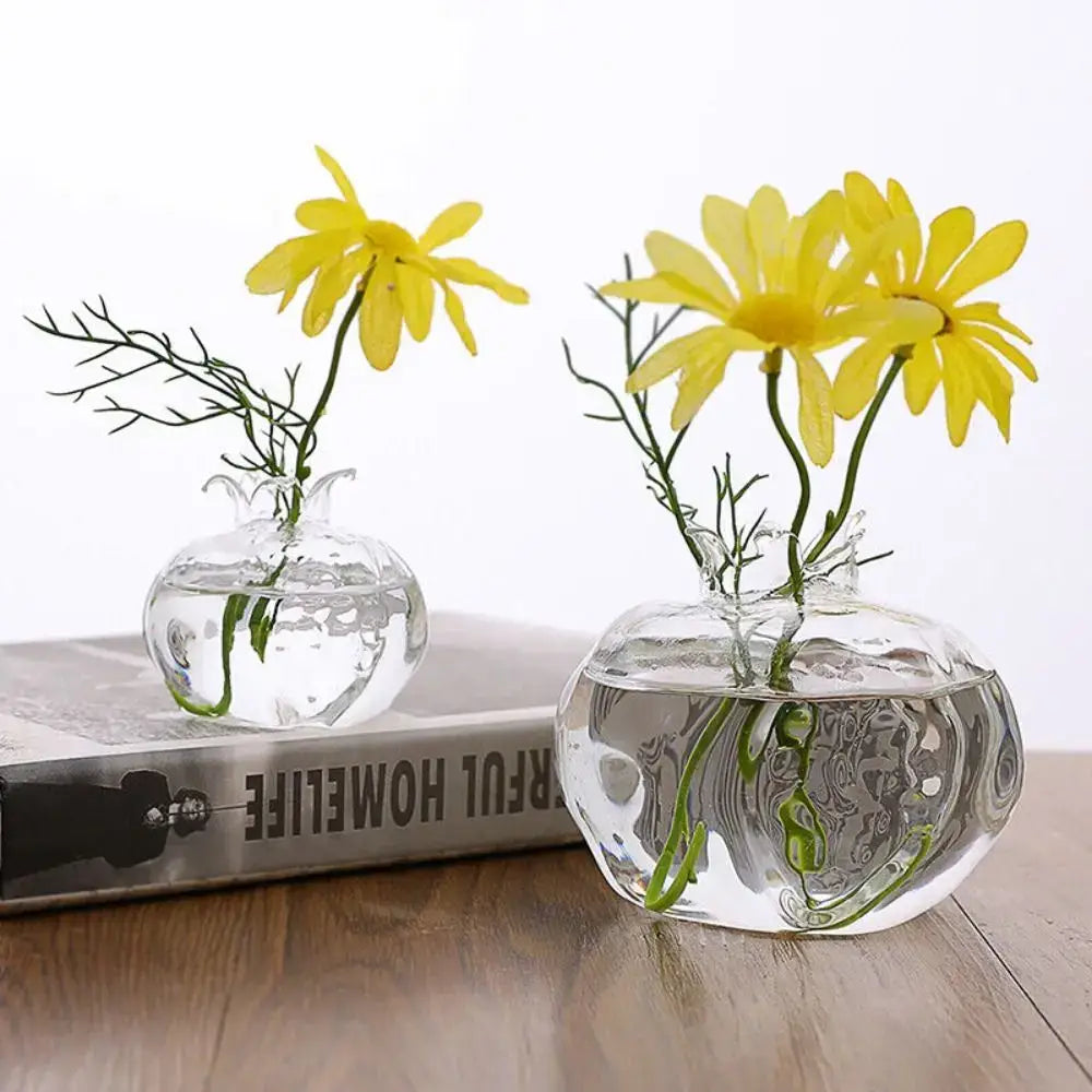 Transparent Glass Trio Vases