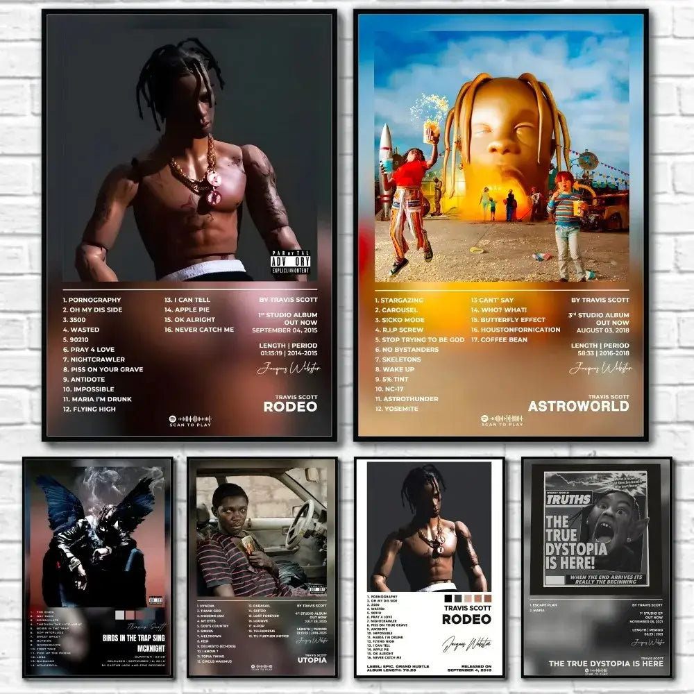 Framed Travis Scott Posters