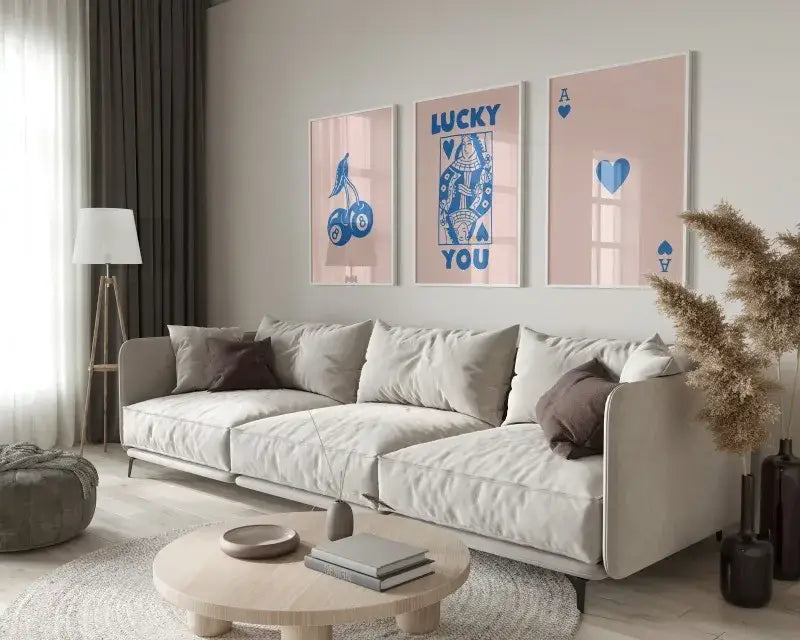 Black Pink Playing Card Art