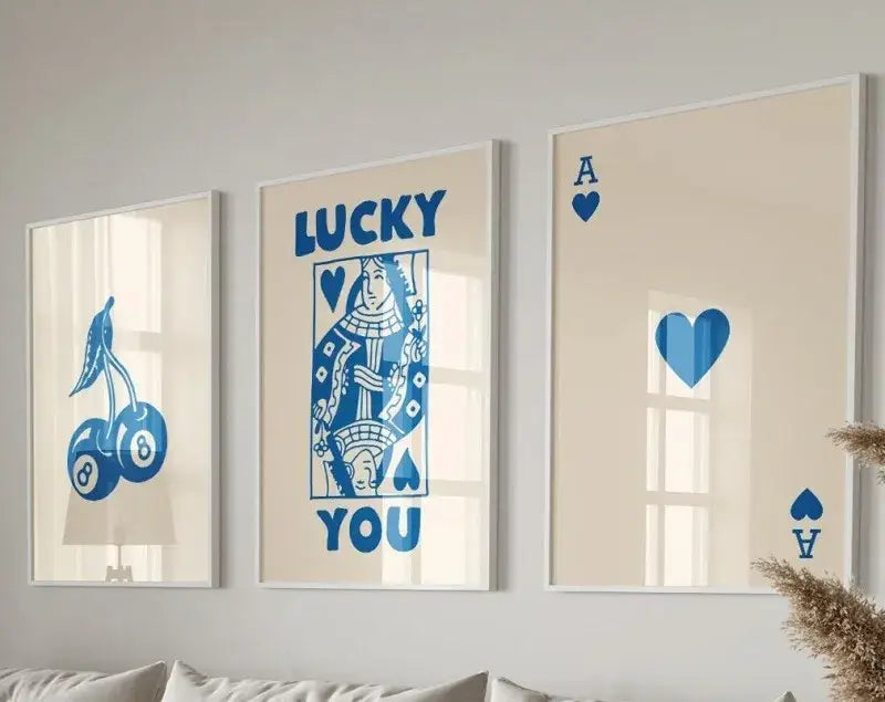 Black Pink Playing Card Art