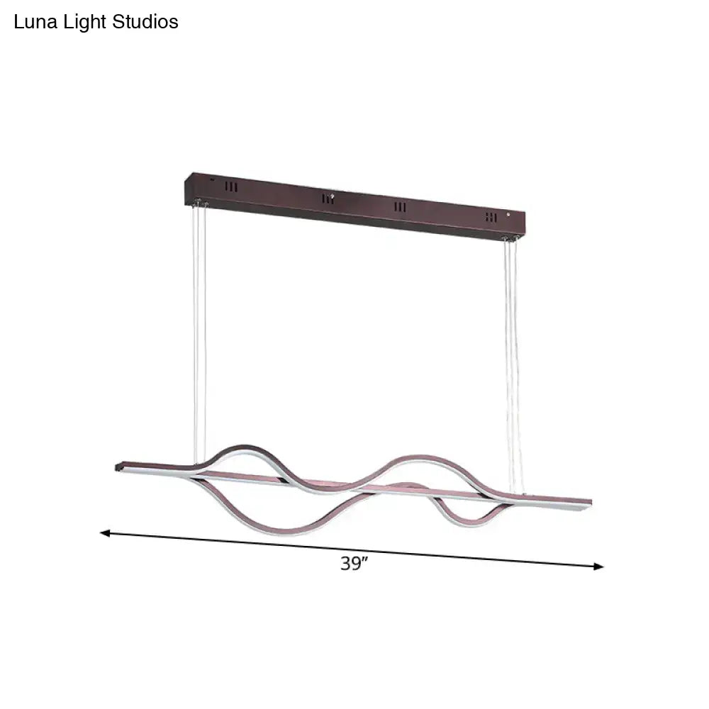 Bronze Wavy Island Light