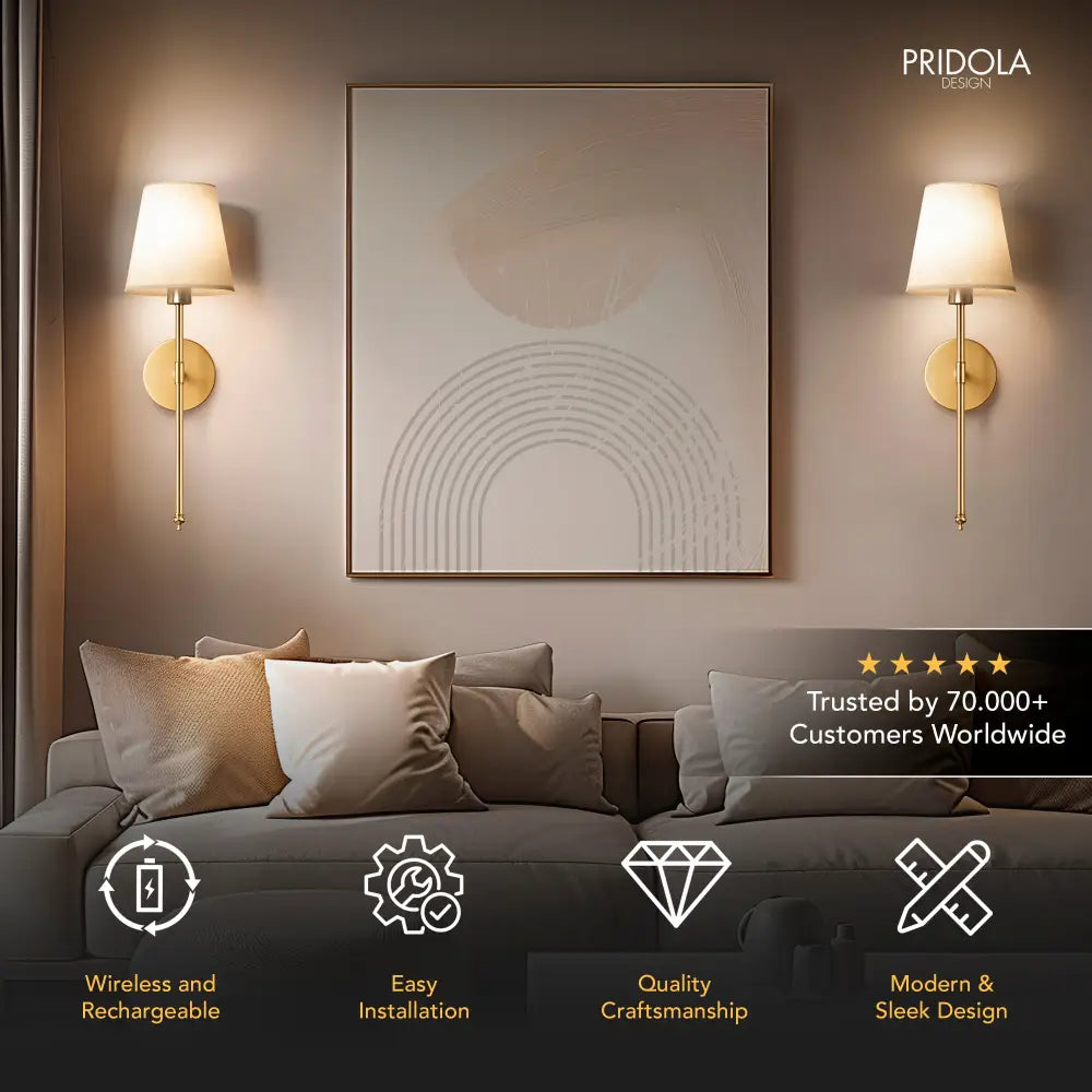 Modern Wireless Wall Sconces