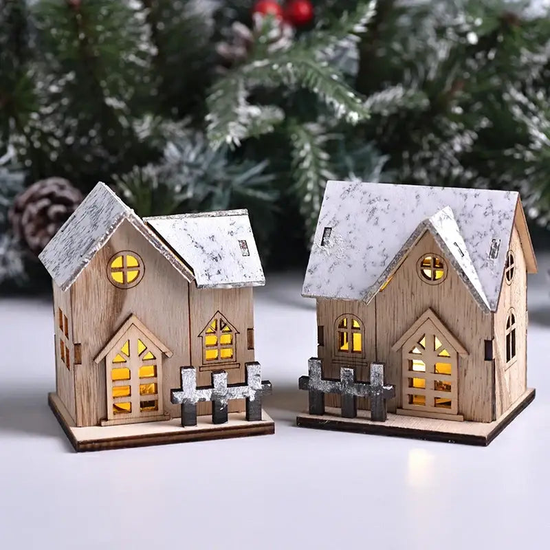 Wooden LED Light Cabin