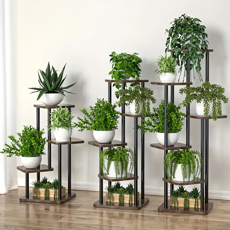 Wooden Tiered Plant Stand
