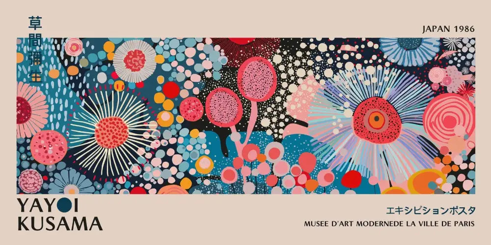 Polka Dot Flower Posters