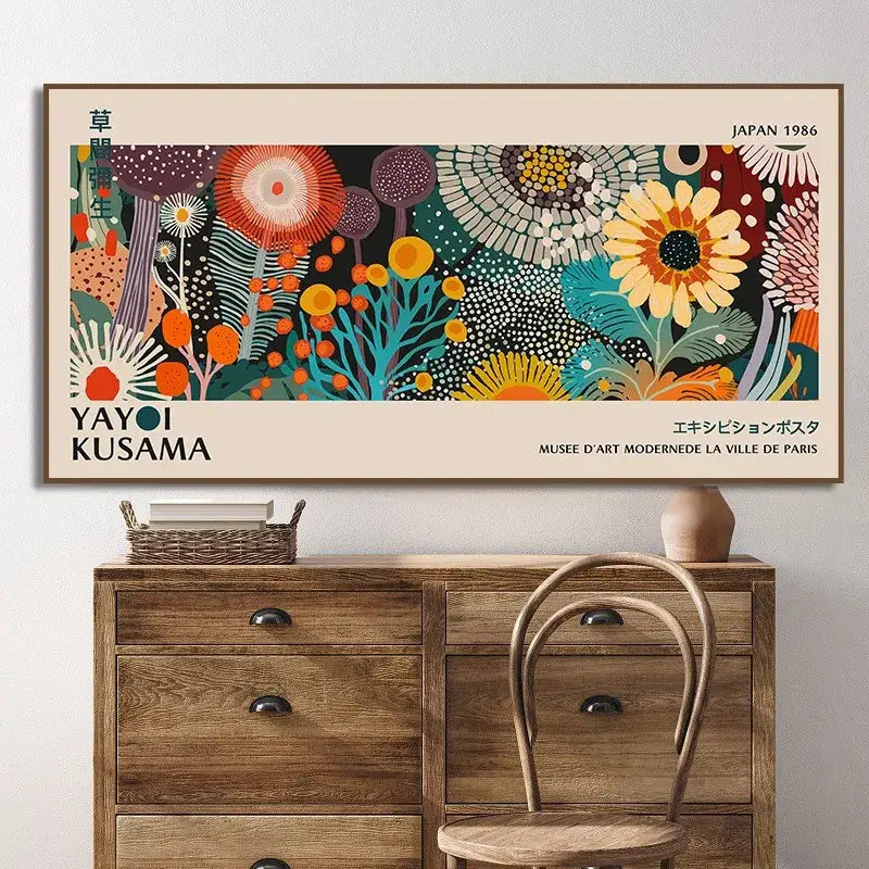 Polka Dot Flower Posters