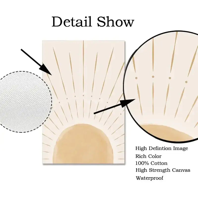 Beige Gold Triptych Posters