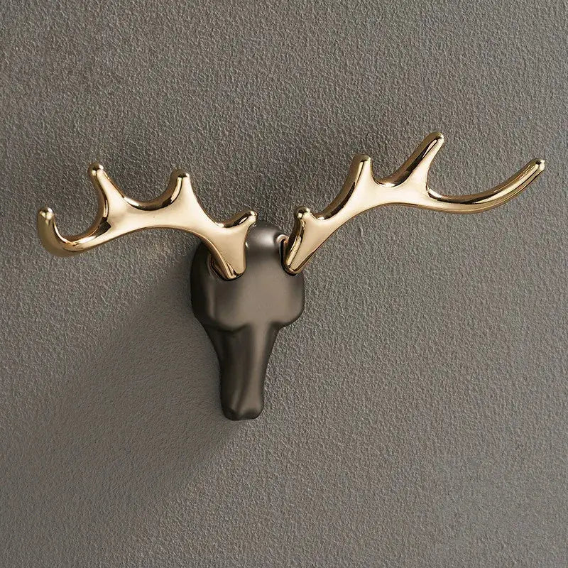 Gold Brass Antler Hooks