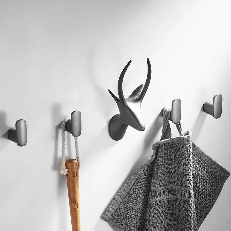 Grey Antler Wall Hooks