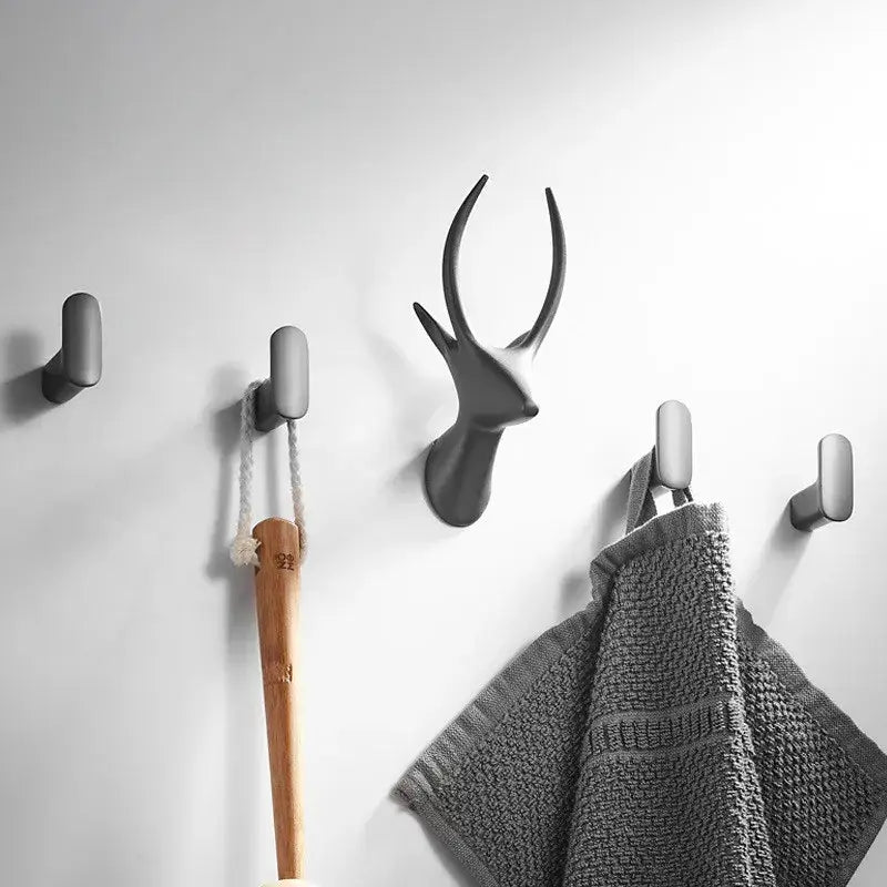 Grey Antler Wall Hooks