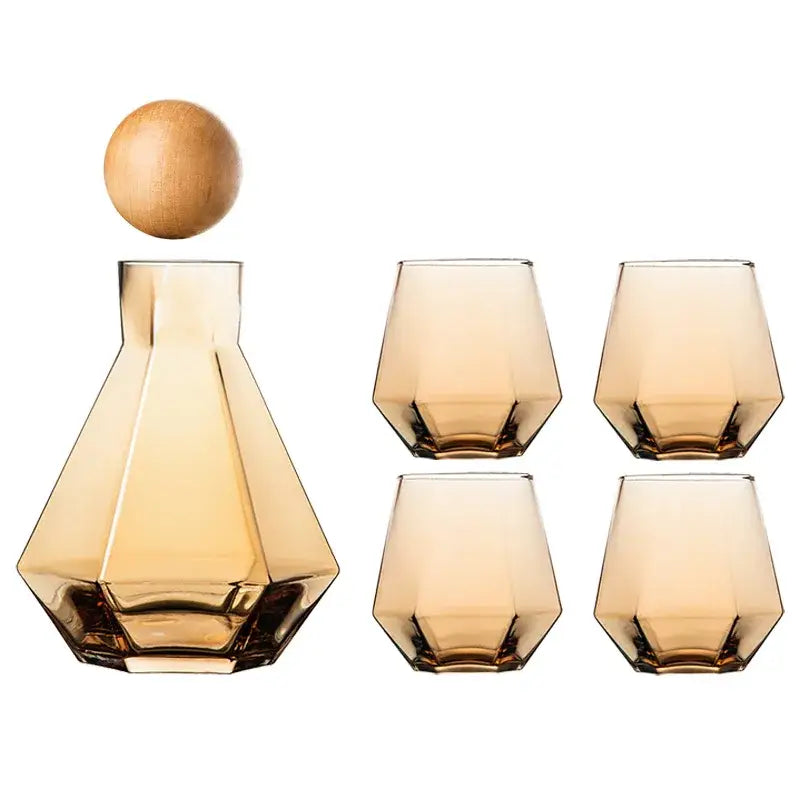 Crystal Glass Pitcher Set