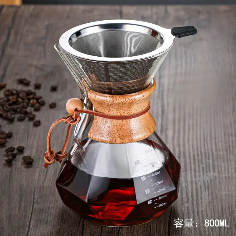 Glass Hand Brew Coffee Set