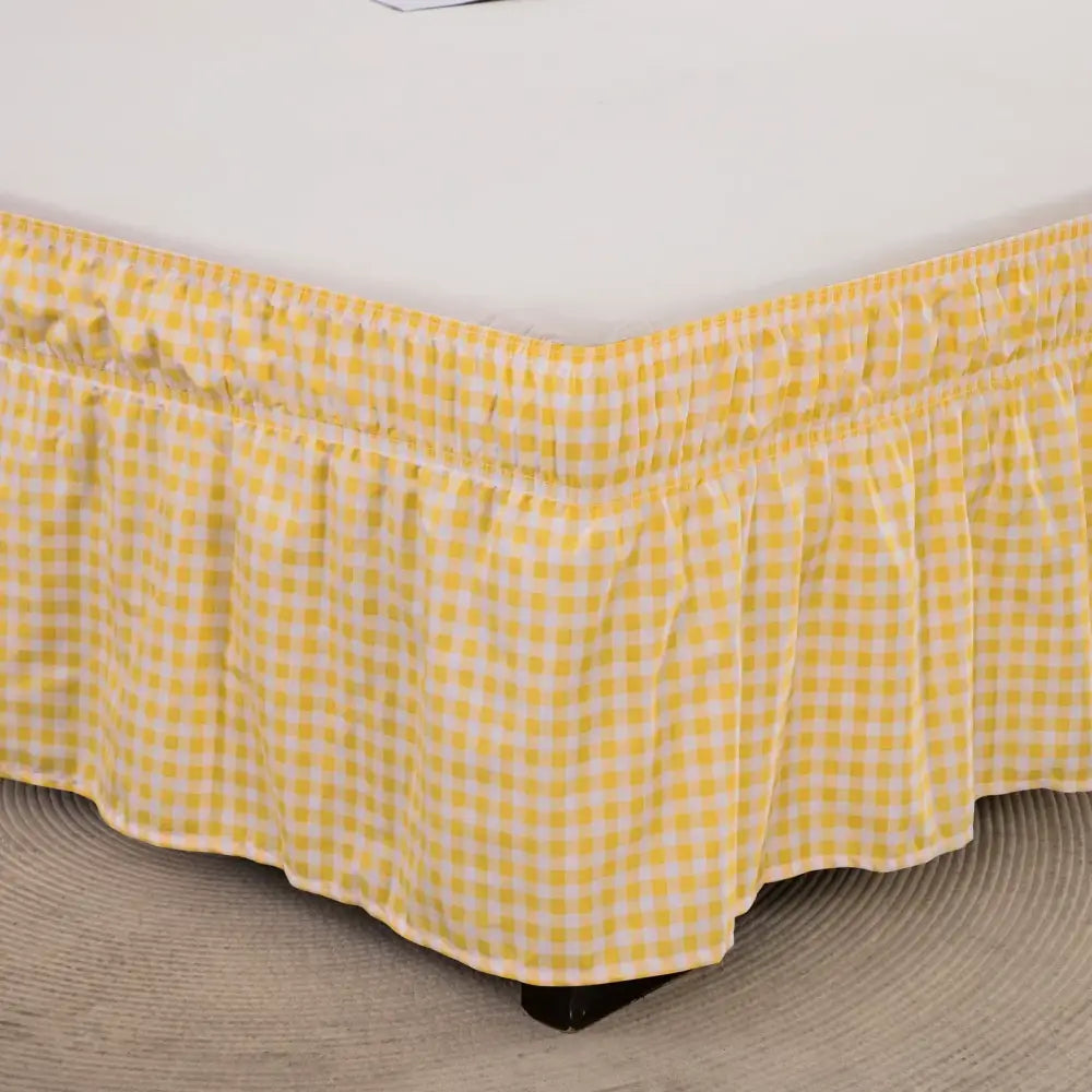 Black Lattice Bed Skirt