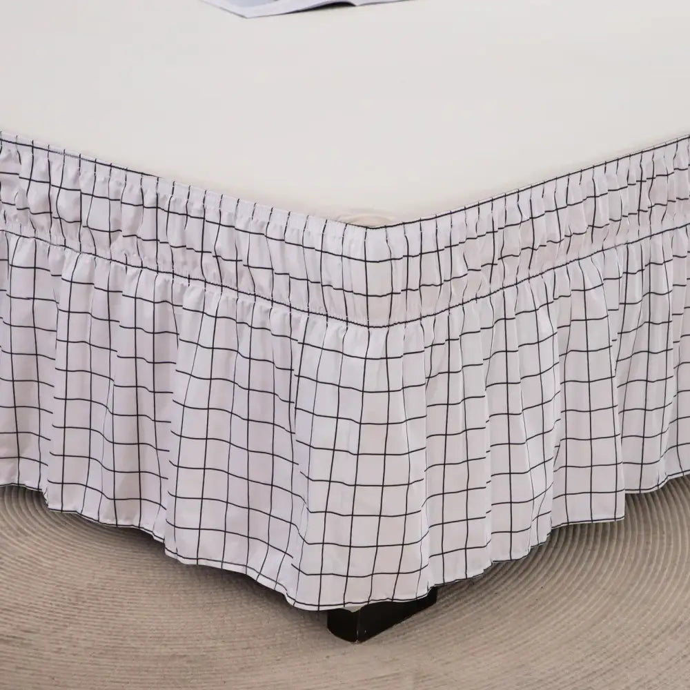 Black Lattice Bed Skirt