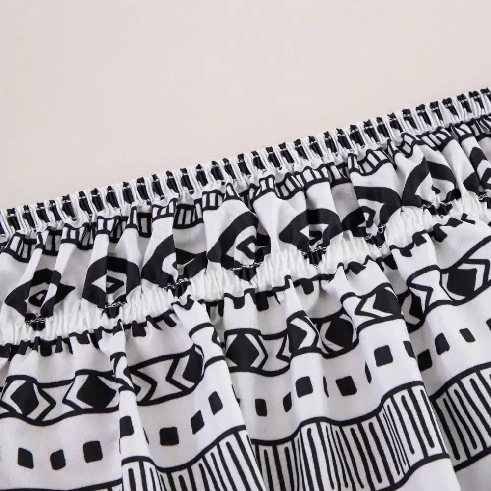 Black Lattice Bed Skirt