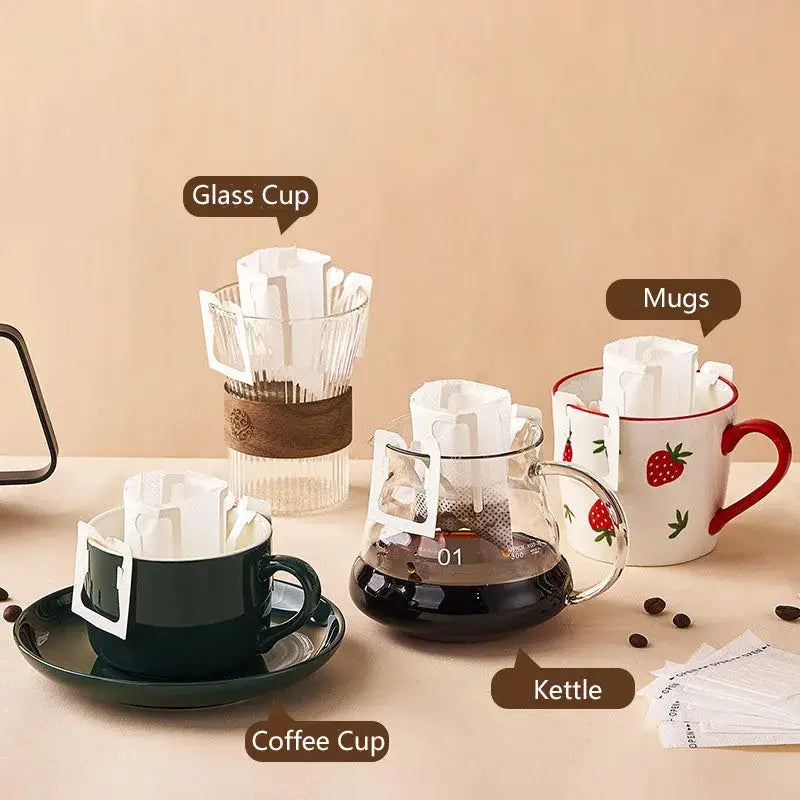 White Metal Coffee Filter