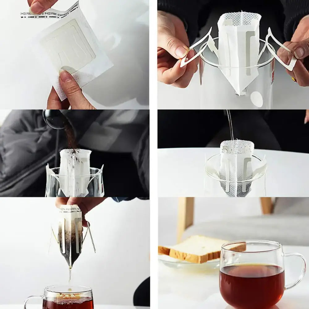 White Metal Coffee Filter
