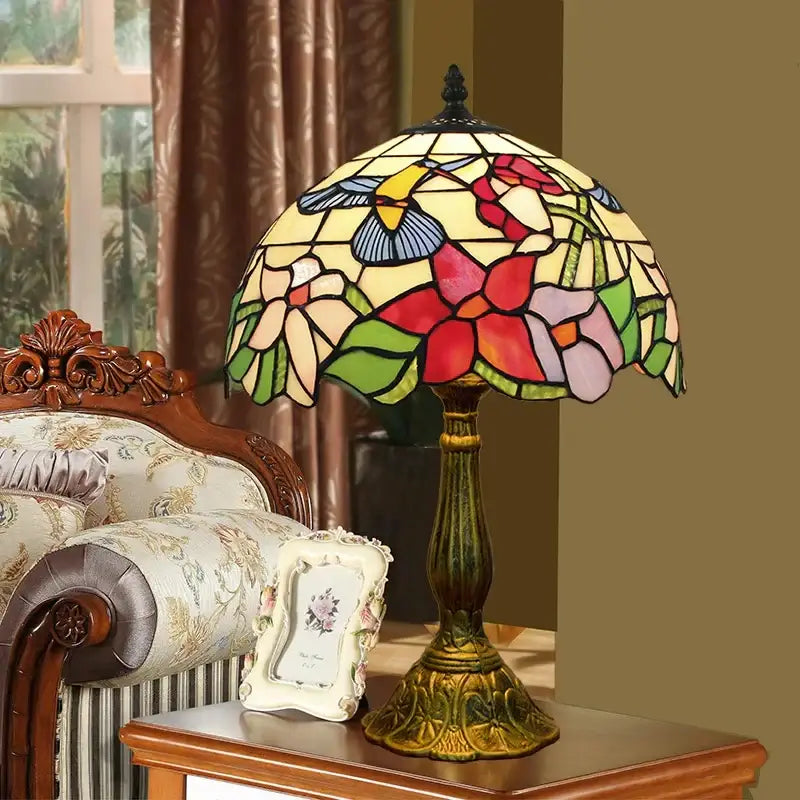 Dragonfly Stained Glass Lamp