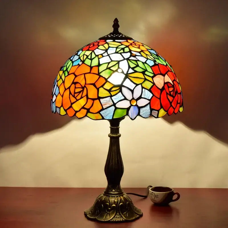 Dragonfly Stained Glass Lamp