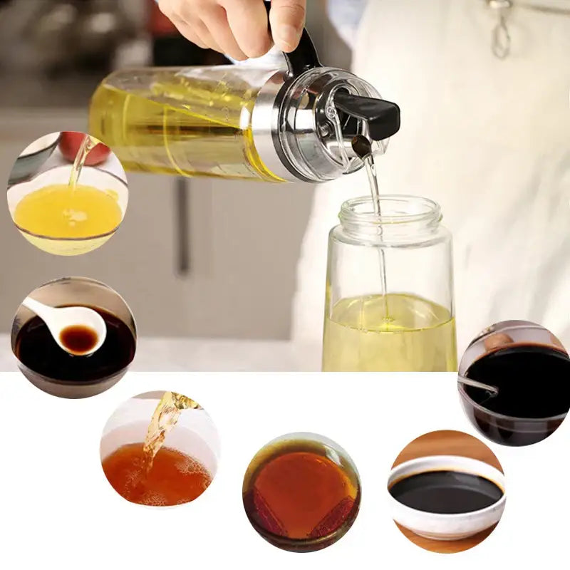 Red Gold Oil Bottle Set