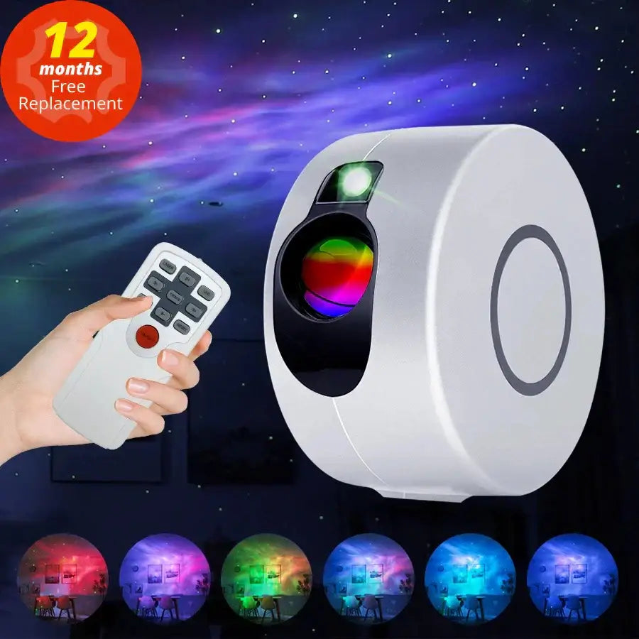 White Galaxy Star Projector