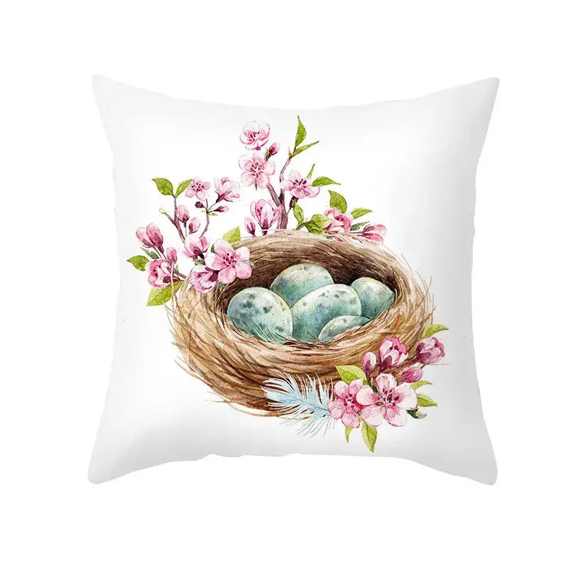Floral Rabbit Pillowcase
