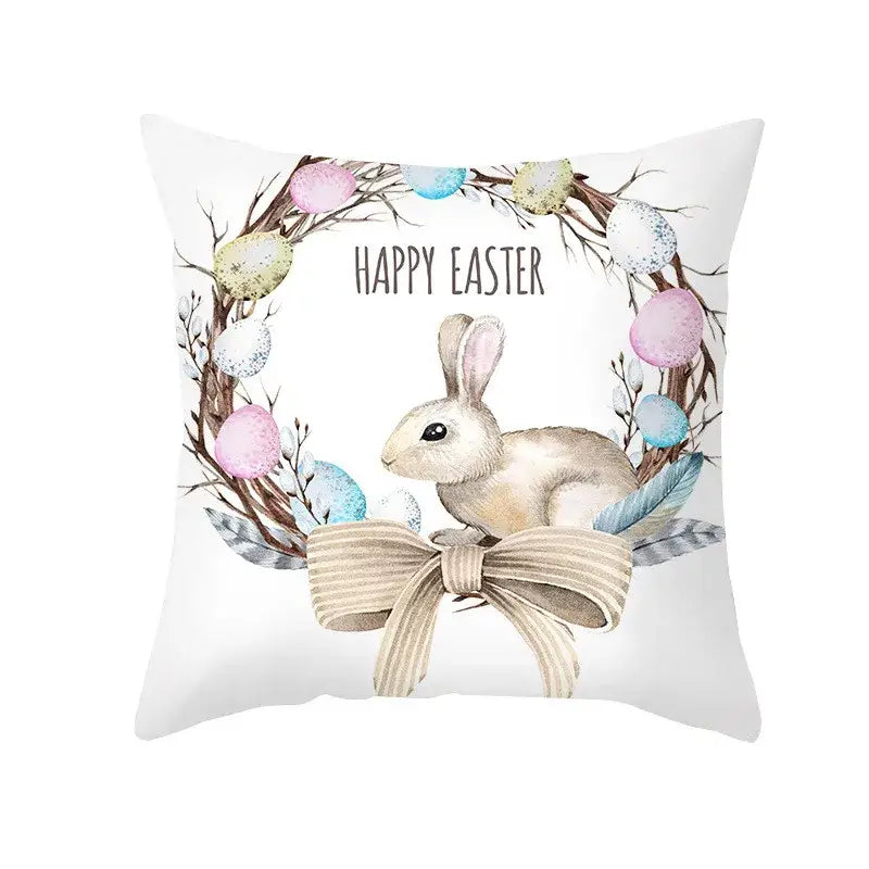 Floral Rabbit Pillowcase