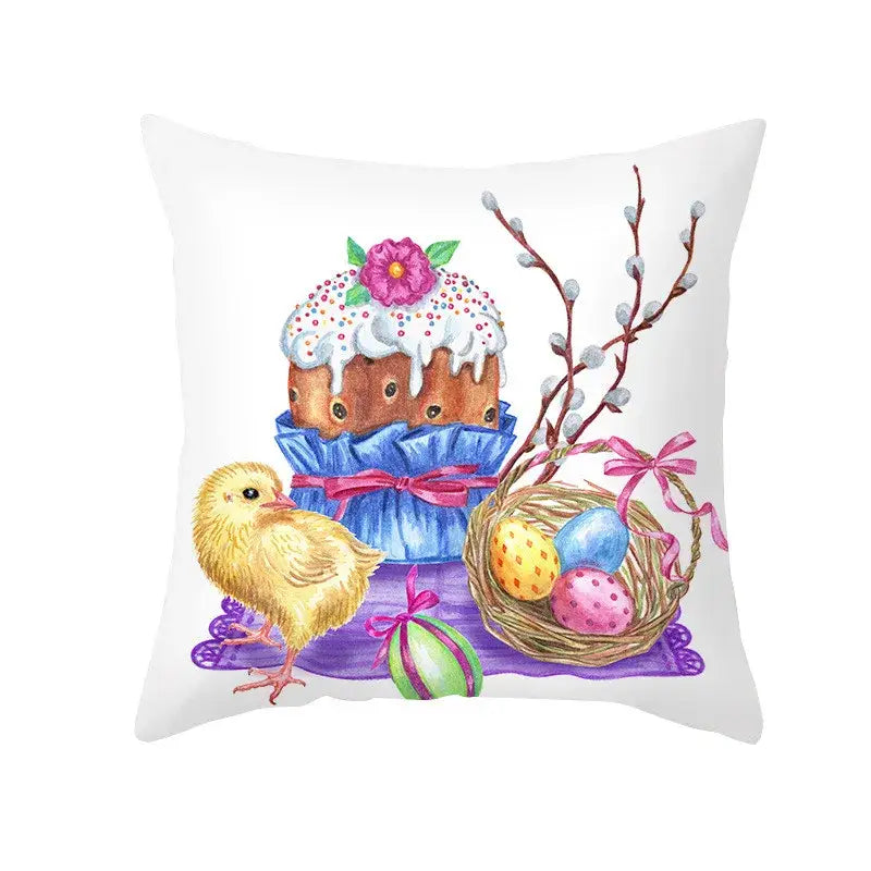 Floral Rabbit Pillowcase