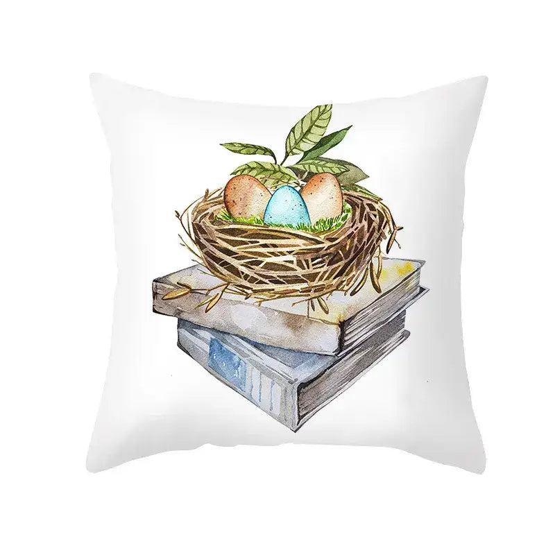 Floral Rabbit Pillowcase