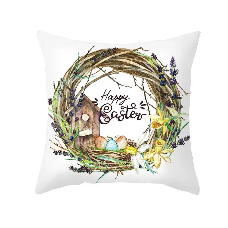 Floral Rabbit Pillowcase