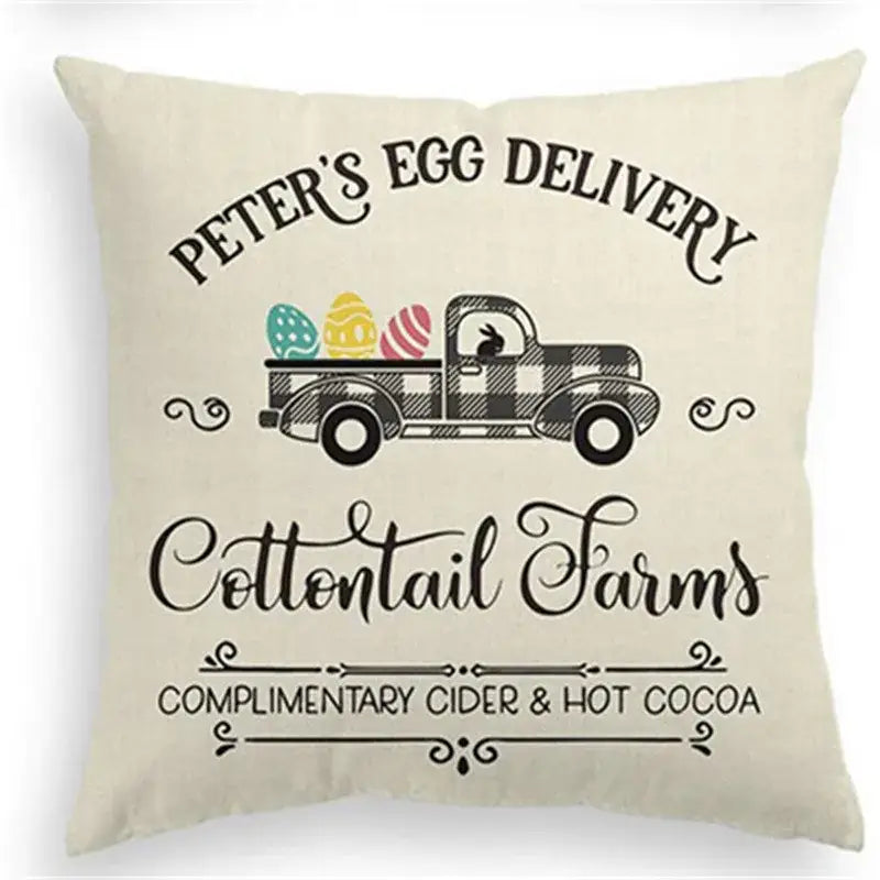 Linen Rabbit Pillowcase Set