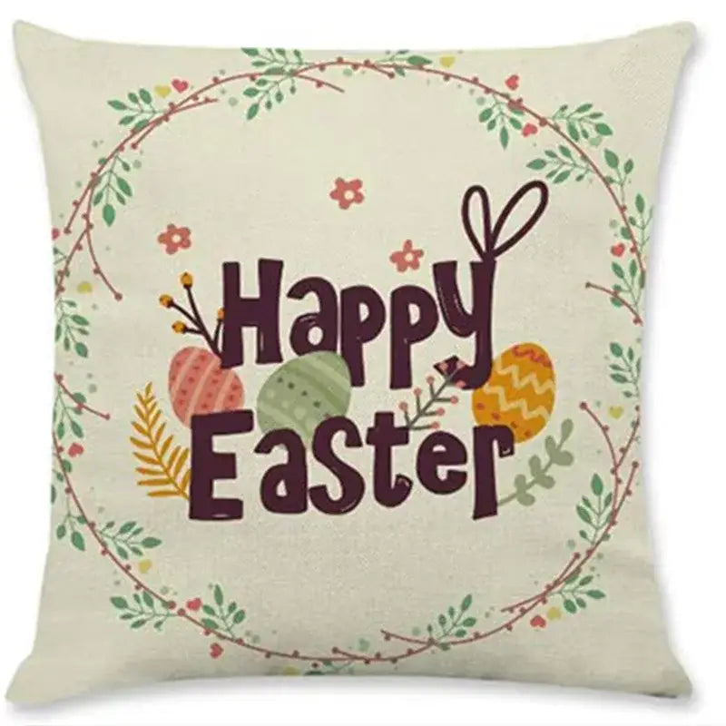 Linen Rabbit Pillowcase Set