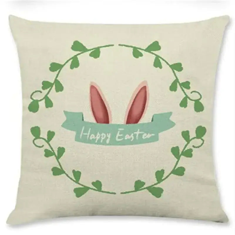 Linen Rabbit Pillowcase Set