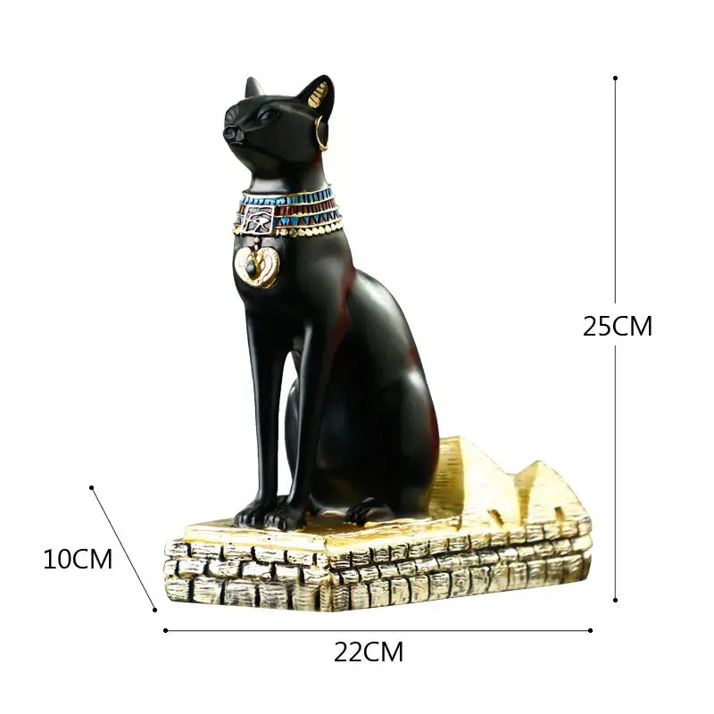 Black Gold Cat Wine Rack