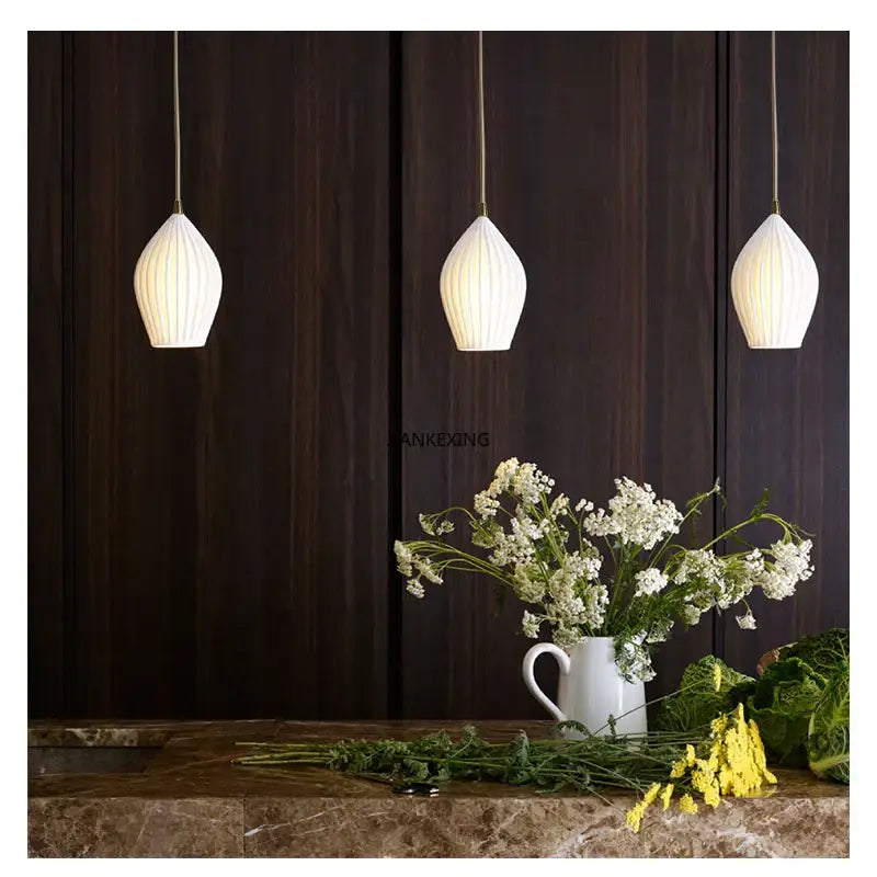 White Ceramic Pendant Lights