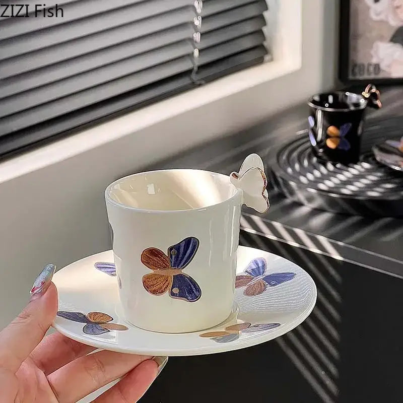 Black Butterfly Ceramic Set