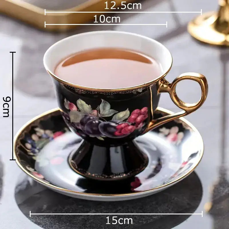 Black Ceramic Tea Set