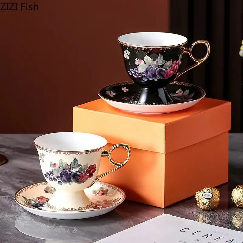 Black Ceramic Tea Set