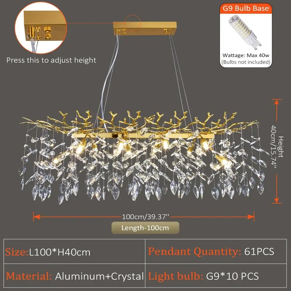 Branch Crystal Pendant Light