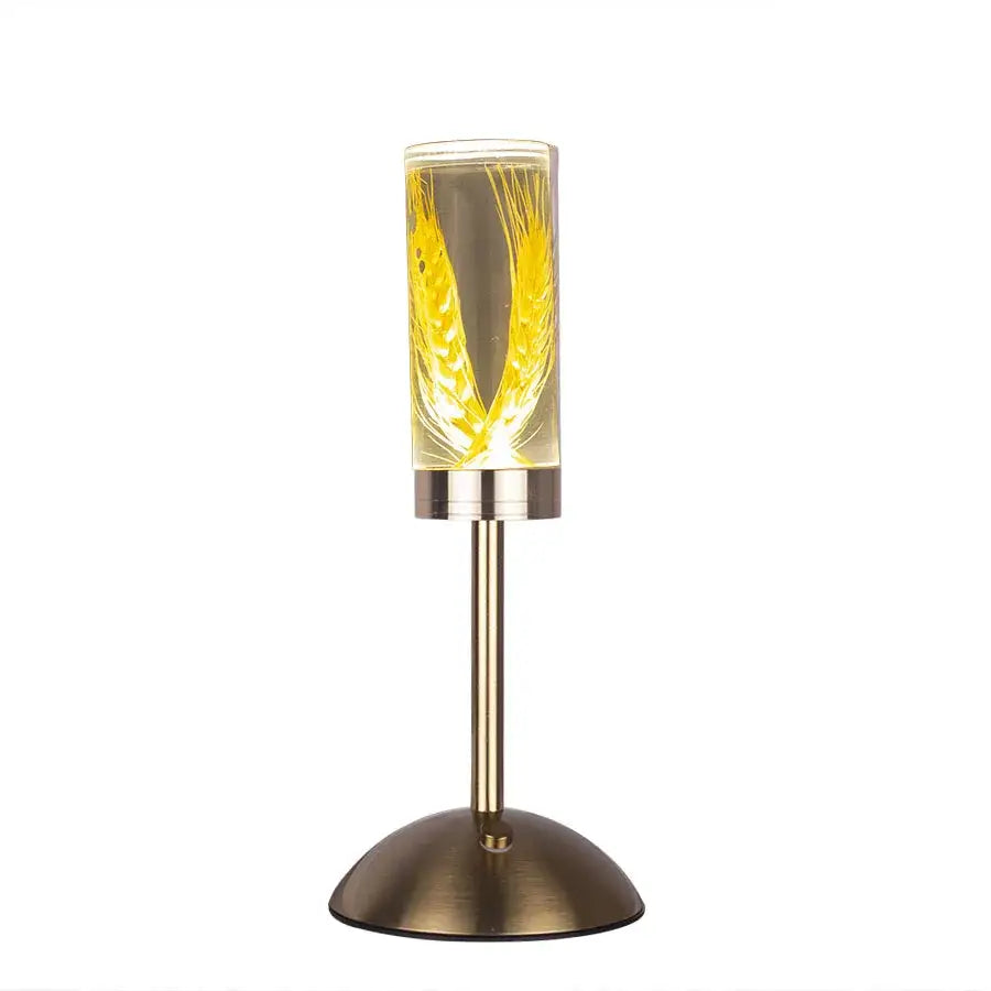 Brass Flower Desk Lamp
