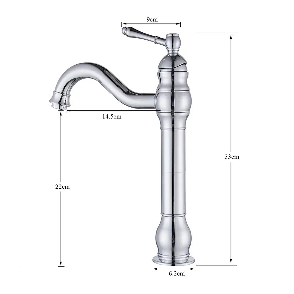 Nickel Single Handle Faucet with Swivel Spout