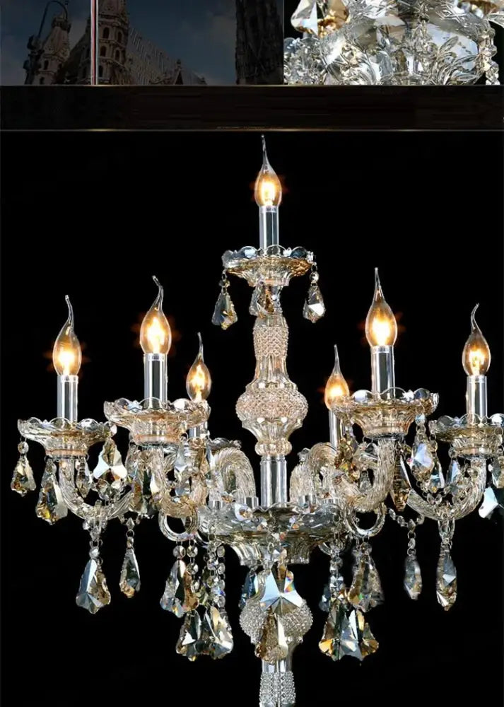 Chrome Crystal Floor Lamp